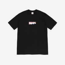 [New Best] 슈프림 x 에밀리오 푸치 박스로고 티셔츠 블랙 더스티 핑크 - 21SS Supreme Emilio Pucci Box Logo T-Shirt Black Dusty