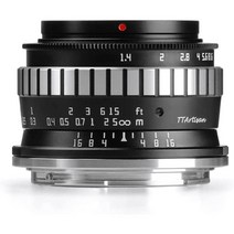 명장광학 TTArtisan 23mm f1.4 C 니콘 Z마운트 라이카 캐논, 블랙/실버-캐논 EF-M
