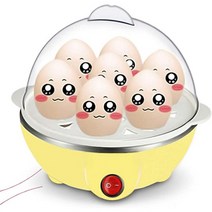 계란 호빵 찜기 삶는 기계 다기능 급속 전기 밥솥 자동 끄기 일반 7 보일러 기선 오믈렛 요리 도구 주방기구 아침 식사 1인용 2인용, 노랑, 유럽 ​​연합