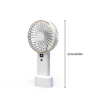 작은방에어컨 이동식에어컨 이동형 캠핑 캠핑용 소형 미니 에어컨 USB 충전식 휴대용 미니 선풍기 디지털, 02 White