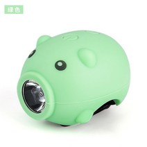 자전거벨 따릉이 경적 클락션 스쿠터 킥보드 로드 돼지 라이트 충전 스퍼사이클벨, 그린【업그레이드모델】충전모델