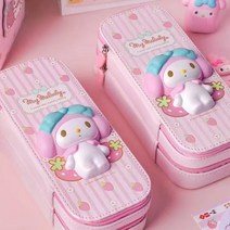 시나모롤 마이멜로디 복층필통 산리오필통 입체필통 파우치필통, 마이멜로디 필통