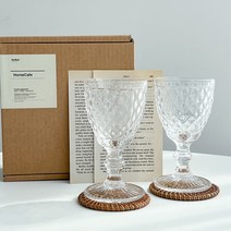 커피잔 고블렛잔 2p라탄코스터페이퍼 홈카페 캠핑 이케아 빌보 뱅쇼잔, 상세페이지 참조, 상세페이지 참조