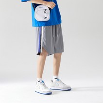 Dline 여름 드로 스트링 스웨트 팬츠 남성 한국 패션 트렌디 올리 비치 남자 조깅하는 무릎 길이 캐주얼 대형 농구 반바지 트레이닝 반바지 농구복 조던 반바지 언더아머 반바지