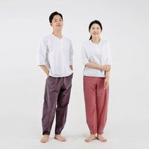 다흰 2077 여름 공용 30수 밴딩바지 생활한복 개량한복