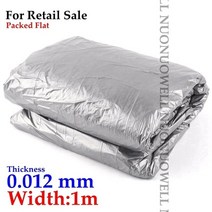 농업용 비닐씌우는 피복기 멀칭기 수동 멀칭기 밭 관리기 40m 5m 0.012mm 농업 은빛 검은 반사 필름 과수원 티 심기 플라스틱 뿌리 덮개 필름 온실 야채 관리 커버, 길이 5m, 폭 1m, 1개