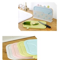 국물흐름방지 이유식 간식 위생 도마 4p 어린이집 주방 김밥 칼도마 빵집