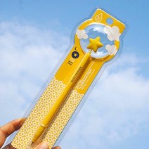 [KT알파쇼핑]별모양 실리콘 소재 야광 볼펜 메시지 카드 선물