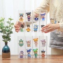 아크릴선반 ㄷ자 모듈 선반 투명 쇼케이스 방진 모델 장난감 화장품 쥬얼리 디스플레이 케이스 스탠드 홀더 피규어 수집품 캐비닛 수조 JX, 4개