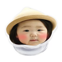 강아지 투명 아크릴 그립 핸드폰 스마트 톡 주문제작 만들기, 1개, 얼굴만