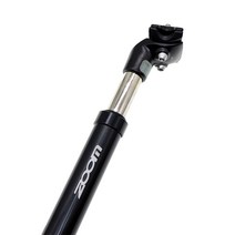 ZOOM 자전거용 서스펜션 싯포스트 블랙, 31.6mm, 1개