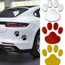 스티커 개 고양이 곰 발 인쇄 발자국 디자인 데칼, (선택가능__블랙2개세트 GD06094)