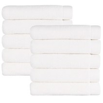 어메니티타올 30수 170g 부드러운 호텔 수건 세트, 10장, 화이트