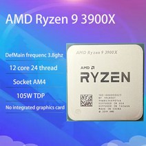 AMD Ryzen 9 3900X R9 3.8 GHz 열두 코어 24 스레드 CPU 프로세서 7NM L3 64M 100-000000023 소켓 AM4 r9 3900x