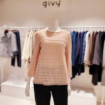 이랜드 [기비](아울렛)기비/보니페이 쥴리엣 레이스블라우스 G1SB118_강서점