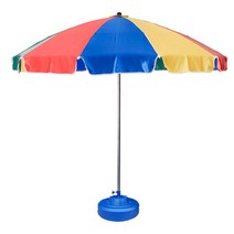 치킨집파라솔 호프집파라솔 지름 2600mm 높이 2560mm 국산 1단 (올핀)_1972EA, 적색_청색물통포함