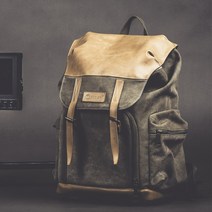 백팩 카메라 가방 파우치 칸막이 DSLR 내셔널 지오그래픽 배낭 가죽 캐주얼 야외 대용량, [1] 레트로 옐로우