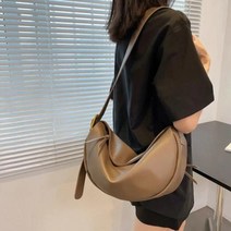 YLWHJJ 심플 대용량 여성 가방 새로운 트렌디 원 숄더 메신저 캐주얼 만두