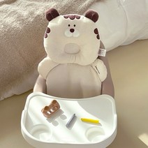 [젤리맘] 무나체어 아기의자 호랑이라이너세트 5종(아기의자+트레이+카트+필로우+라이너) 이유식의자, [무나]로코코로즈+트레이+카트+호랑이2종