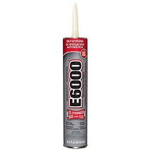 Eclectic Products 232031 10.2 oz. E-6000 Medium Visocity Industrial Strength Adhesives Black null, 1Pack