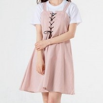 여자 어깨끈 원피스 스트링 봄 여름 여성 프릴 치마 베이직 꾸안꾸 데일리 단정 깔끔한 산뜻한