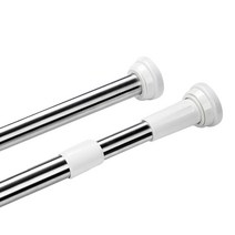 인파스텔 미니압축봉 틈새 선반 수납 정리 책장 옷걸이봉 샤워봉 못없이 커튼 다이소 압축봉 300 강력 고정봉, 강력봉소(50~80cm)