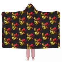 담요 에스닉 캠핑 쇼파 해골 인쇄 잉크 스패터 다채로운 해골 저렴한 따뜻한 후드 침대보