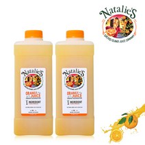 나탈리스 100% 오렌지 착즙 주스 1L 2개입, 2개