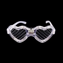 파티 야광 응원봉 Led 글라스 6 색 글래스 셔터 쉐이드 글로우 스틱 어둠 속에서 빛나는 파티 용품 생일 네, 08 love white