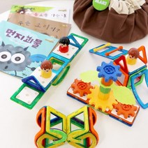 (다르담) 과학교구 매키 자석 블록 비기너 A 57pcs