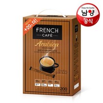 JJ유업 프렌치카페 아라비카 골드라벨 커피믹스 180+20T P307829325, JJ 남양유업 아라비카 골드라벨