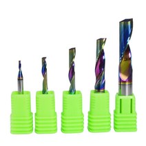 트리머 비트 세트 0Pcs 3.75 4 6 8mm CNC 플루트 솔리드 텅스텐 카바이드 합금 엔드밀 알루미늄용 LC 코팅 밀링 커터, [36] 8x25mm