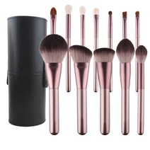 쉐딩 휴대용 팬 브러쉬세트 브로우 메이크업 라인 블러셔 화장붓 눈썹 아이 새도우 파데 립, 3.12포도솔+브러쉬, 1.기타 소재