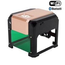 3000mw 레이저 조각기 CNC 3w 미니 조각 기계 DIY 로고 마크 프린터 커터 휴대용 목공, Newest Bluetooth 2, EU plug, 1개