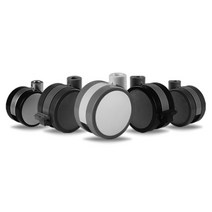 티렉스 가구 바퀴 소형 캐스터 의료용 CASTER DIY 4개 1세트, 2.5인치, 회전브레이크(블랙) 4개, M10 볼트