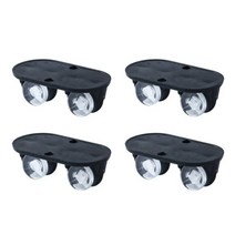 4pcs 자기-접착제 미니 캐스터 바퀴 스토리지 박스 도르래 쓰레기통 유니버설 홈 침묵 흠집 작은, 01 Black 4pcs