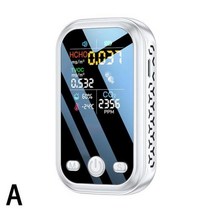 이산화탄소측정기 실내공기질관리법 5 인 1 디지털 온도 습도 측정기 CO2 센서 TVOC HCHO PM25 공기질 모니터 테스터 미터, A+A