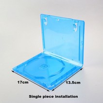 닌텐도 스위치 1 개 CD 용량 영화 게임 디스크 보관 케이스 투명 블루 DVD/CD 상자 운반 홈 이동식 커버, 한개옵션1, 01 A