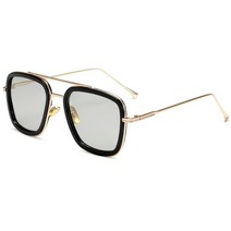 럭셔리 패션 tony stark style for women 선글라스 남성 스퀘어 브랜드 디자인 태양 안경 oculos retro male iron man oculos de