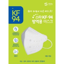 스타 KF94 방역용마스크(화이트/대형) 2D x 100매