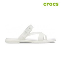크록스 톨룸 투명 토 포스트 샌들 우먼 207173-159