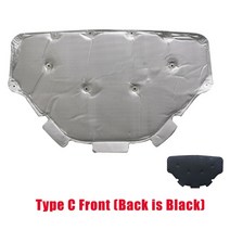 흡음테이프 방음스펀지 고무몰딩 풍절음 테이프 자동차 전면 엔진 후드 절연 코튼 패드 방음 단열 매트 커, 03 Type C