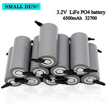 차량용배터리 인산철시동배터리 인산철배터리 lifepo4 3.2v 32700 리튬 철 인산염 6500mah diy 조립 니켈 시트 충전식 배터리, 12개