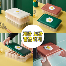 살림하는집 귀여운 계란 트레이 냉장고 정리 에그 보관함 보관 용기 24구, 버건디