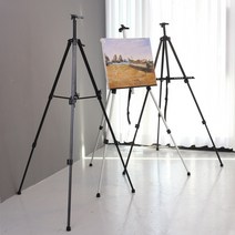 정수생활건강 휴대용 접이식 철재 이젤 기본형 고급형 POP거치대, 고급형 이젤