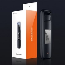 음주측정기 새로운 2020 디지털 알코올 테스터 비접촉 휴대용 음주 측정기 lcd 디스플레이 usb 충전식 호흡 감지기 고정밀, 검은색
