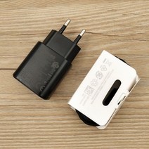 충전기 무선 차량용 고속 원래 삼성 S23 울트라 S22 S21 S20 FE 슈퍼 빠른 충전기 25W EU 전원 어댑터 EP-T, 03 Black EU 1M Cable
