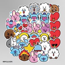 BTS 방탄소년단 방수 만화 포켓 책 스티커 이모티콘 스티커 만화 주머니 책 스티커 이모티콘 스티커 공식, D