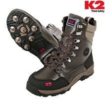 K2 벌목 제초 발안전 핀 논슬립 가죽 임업화 찔림 발편한 작업화 충격 산행
