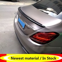 EPFBSQP 메르세데스 벤츠 W205 스포일러 2014-2020 C180/C200/C230 C 클래스 스포일러 자동차 리어 윙 컬러 리어 스포일러, CARBON COLOR